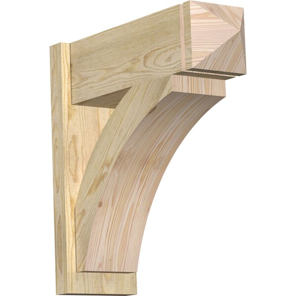 Ekena Millwork Thorton Rough Sawn Arts and Crafts Outlooker, Douglas Fir, 8"W x 24"D x 24"H OUT08X24X24THR03RDF - main